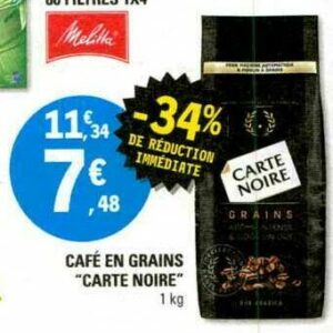 Café en Grains CARTE NOIRE chez Leclerc Occitanie