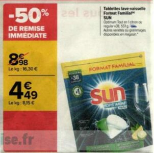 SUN Capsules lave-vaisselle optimum tout en 1 38 capsules