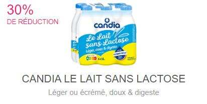 Lait sans lactose écrémé CANDIA