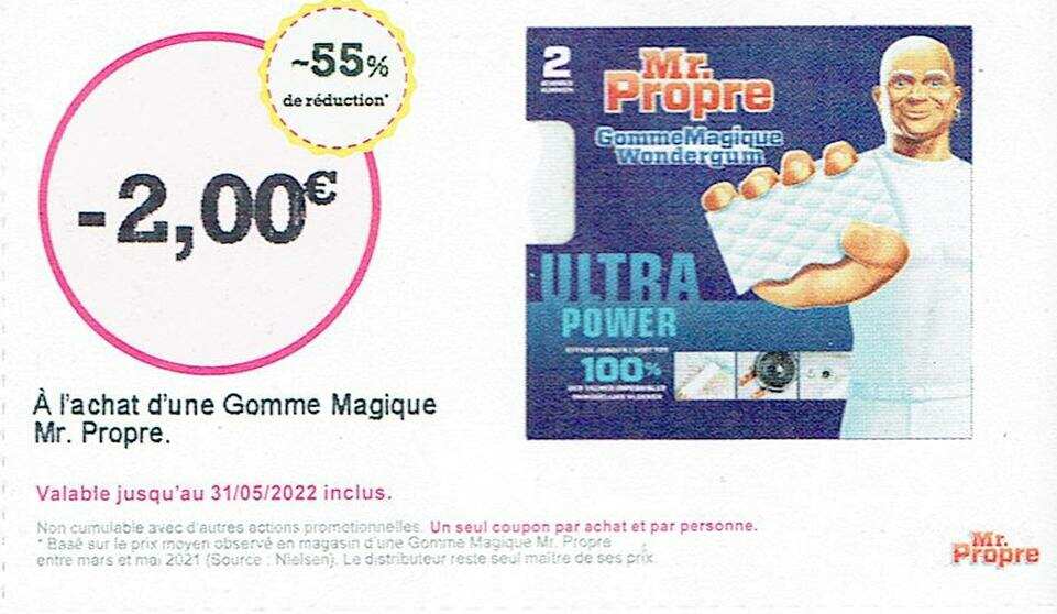 Promo Gomme Magique Original chez Géant Casino