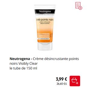 Neutrogena Visibly Clear Crème Désincrustante Points Noirs Tube