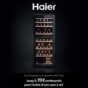 Offre de Remboursement Haier : Jusqu'à 150€ sur