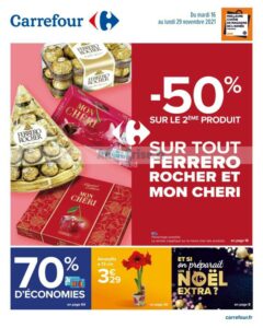 Promo Chocolats De Noël Ferrero Rocher chez Carrefour Market