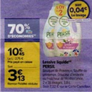 Lessive Liquide PERSIL chez Carrefour Market (04