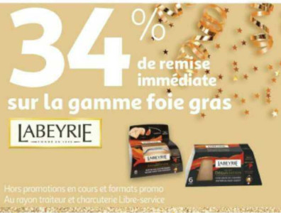 Promo Labeyrie torchon foie gras canard entier chez Lidl