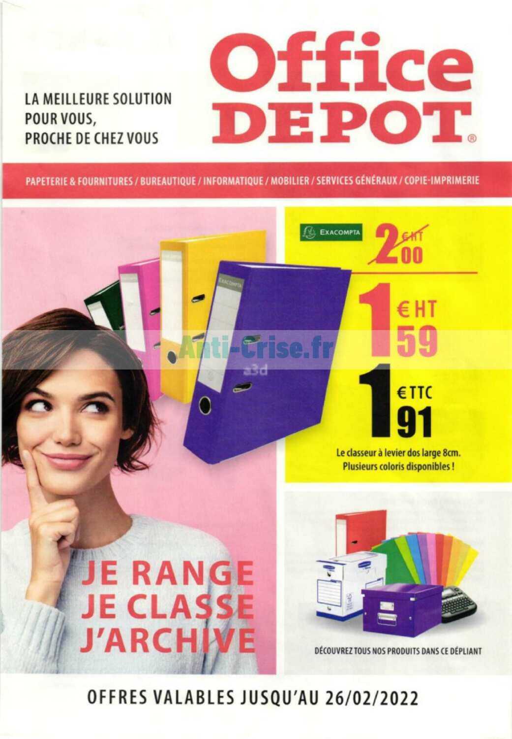  | Catalogue Office Dépôt du 18 janvier au 26 février  2022OFFICE DéPôT : le nouveau catalogue du 18 janvier au 26 février 2022  est disponible! Découvrez les bons plans du dernier catalogue.