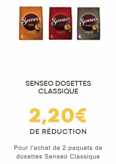 Café Senseo Doux - paquet de 40 dosettes