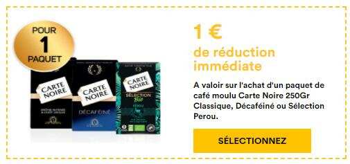 Anti-crise.fr | CARTE NOIRE : 1 € de réduction jusqu’au 30/04/2022 (Bon