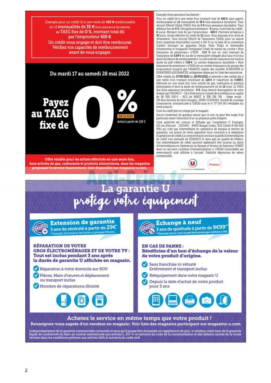 Bon De Réduction Super U à Imprimer Anti-crise.fr | Catalogue Super U du 17 au 28 mai 2022 (Electroménager)SUPER U : le nouveau catalogue du 17 au 28 mai 2022 est disponible! Voici les dernières promos à ne pas manquer.