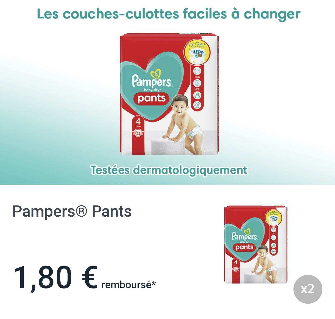 Anticrise.fr Pampers 1.8 € de réduction jusqu’au 31/12/2000 (Offre