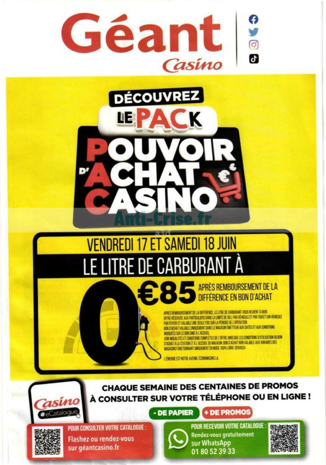 Promo IPHONE chez Géant Casino
