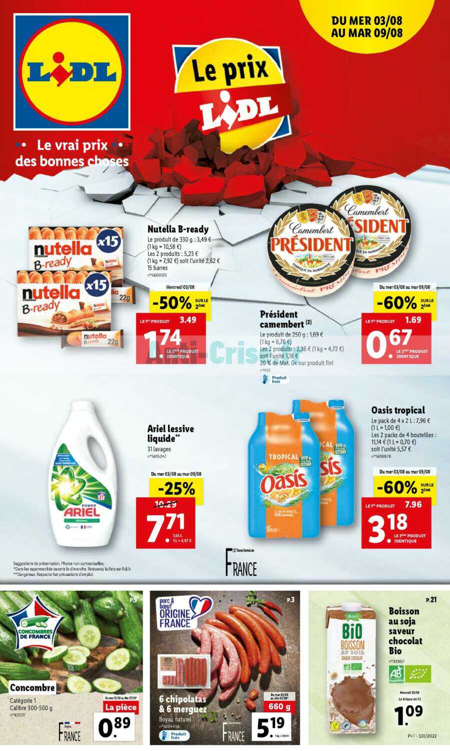 Meilleures promos & arrivages chez Lidl du 27 juin au 3 juillet 2022