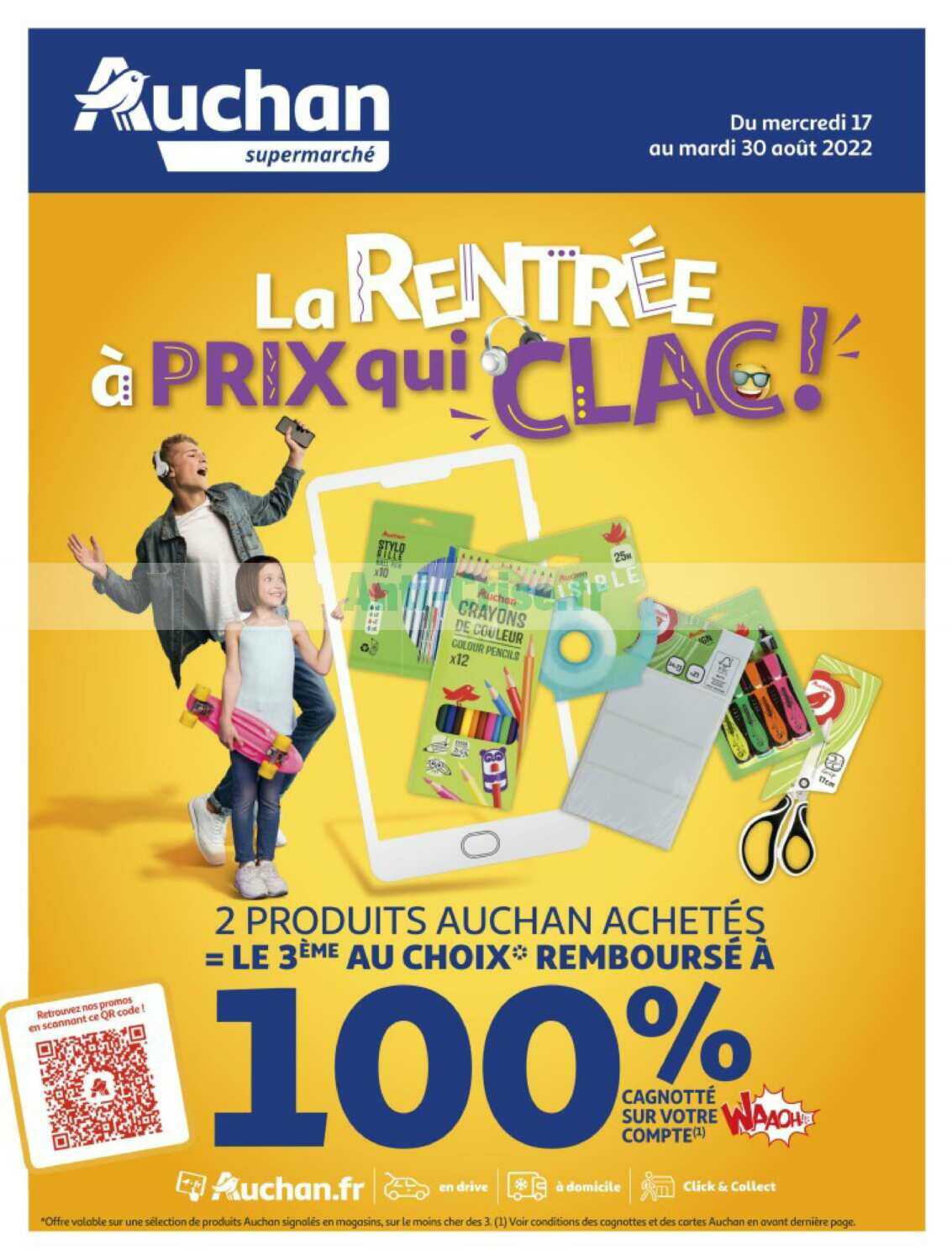 Promo Kit de supporter france 70ml chez Auchan