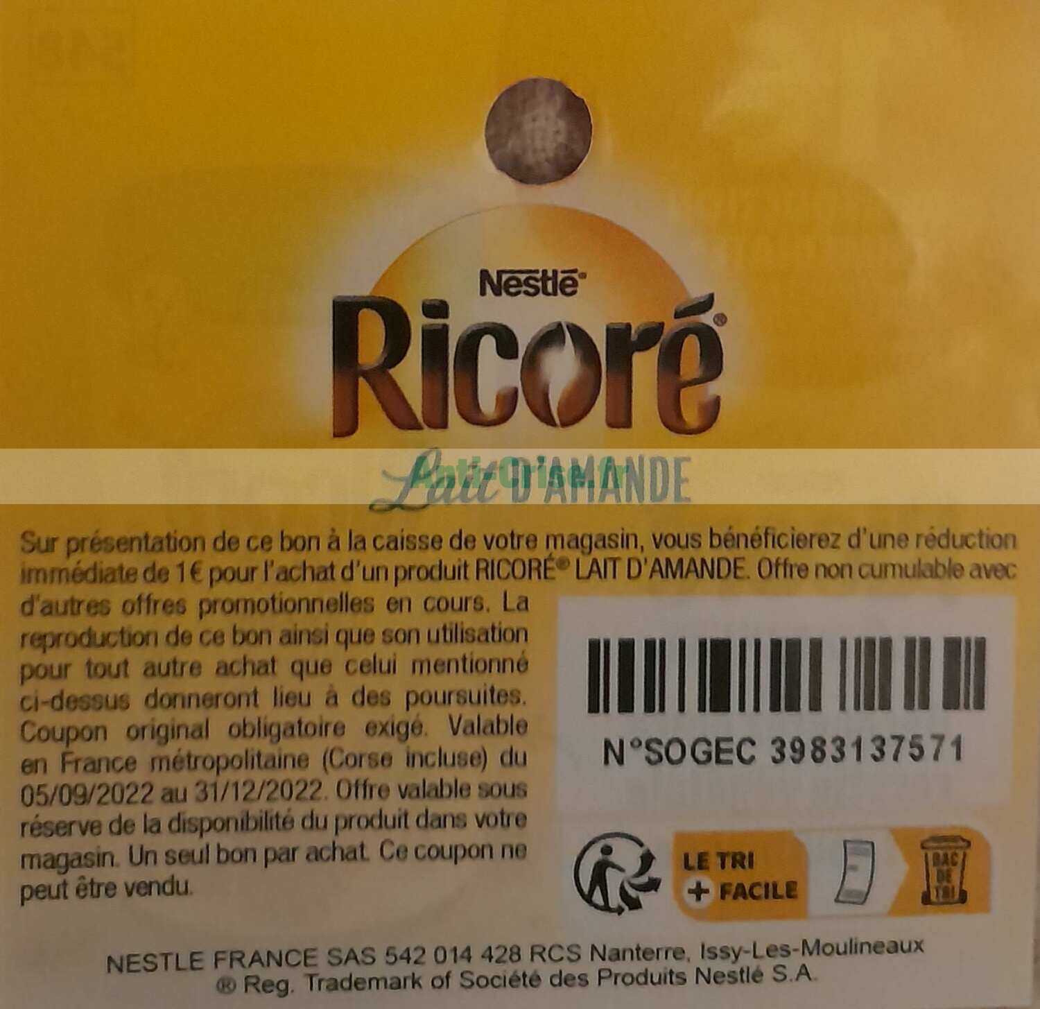 Anticrise.fr Ricoré 1 € de réduction jusqu’au 31/12/2022 (Bon de