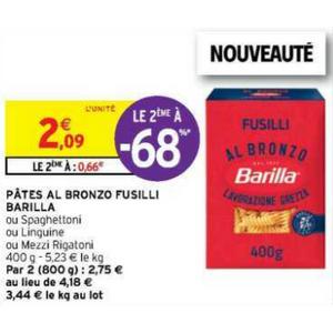 Barilla Pates Al Bronzo Fusilloni 400g 