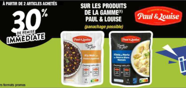 Promo Plats Cuisinés Bio paul Et Louise chez E.Leclerc 