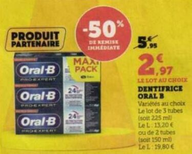 Anti-crise.fr | Dentifrice Oral-B Chez Magasins U (18/10 – 22/10 ...