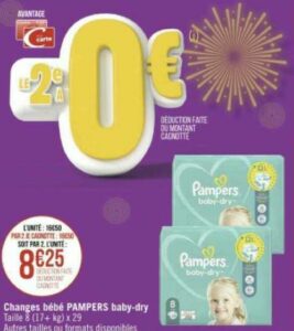 Pampers Baby Dry taille 8 - x29