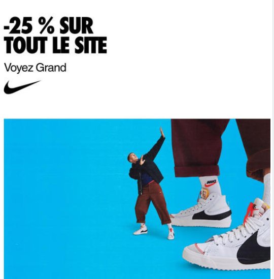 Anti-crise.fr | Nike Black Friday : code promo de sur toutNike Friday : code promo de 25% sur tout - Catalogues Promos & Bons Plans, ECONOMISEZ ! - Anti-crise.fr