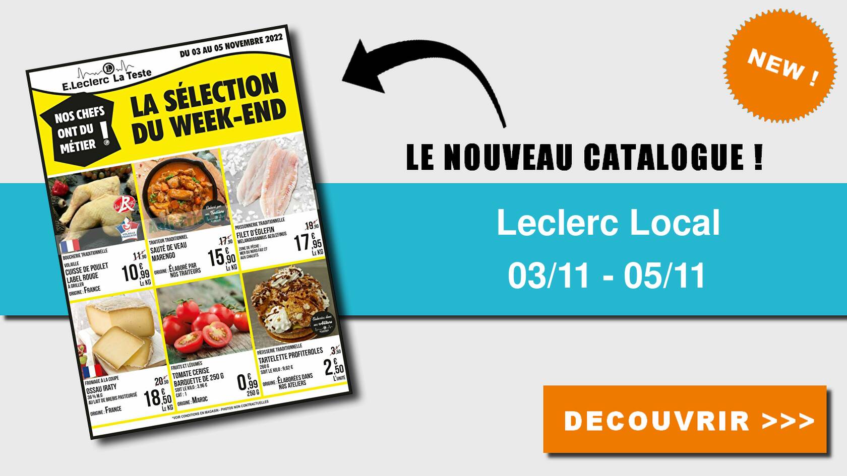 Anti-crise.fr | Catalogue Leclerc Local du 03 au 05 novembre 2022 (La Teste) LECLERC LOCAL : le nouveau catalogue du 03 au 05 novembre 2022 est  disponible! Ne manquez pas les réductions du catalogue.