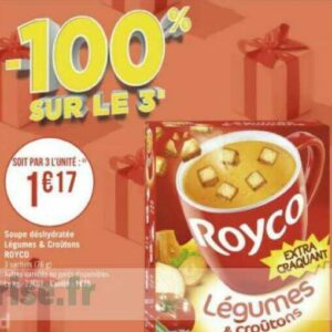 Soupe déshydratée Royco chez Géant Casino & Casino