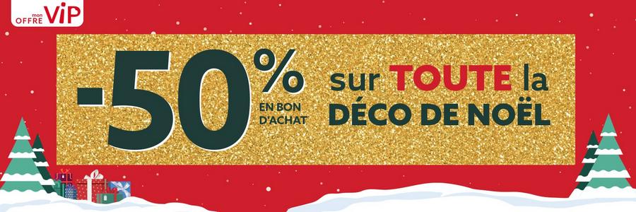 GiFi : 50% en bon d'achat sur la Déco de NoëlGiFi : 50% en  bon d'achat sur la Déco de Noël - Catalogues Promos & Bons Plans,  ECONOMISEZ ! 
