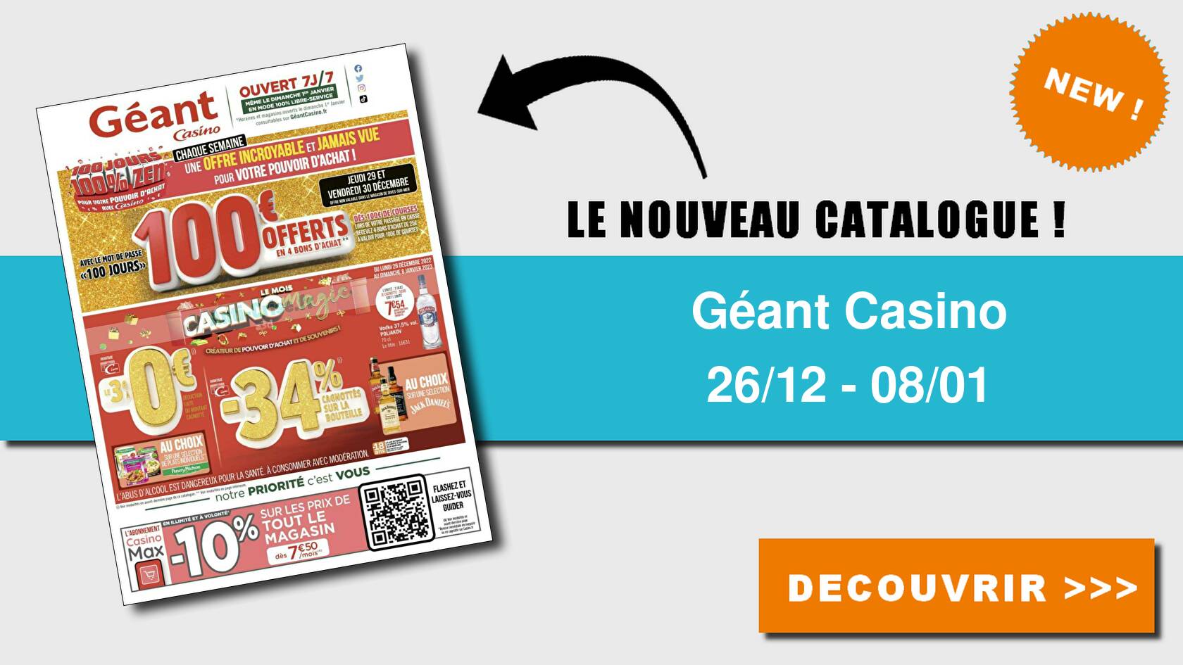 Catalogue Géant Casino du 26 décembre 2022 au 08