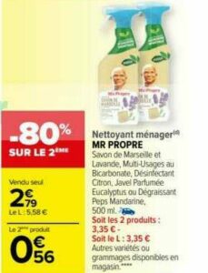 Spray Ménager Mr Propre chez Carrefour Market (31/01 –  12/02)Spray Ménager Mr Propre chez Carrefour Market (31/01 - 12/02) -  Catalogues Promos & Bons Plans, ECONOMISEZ ! 