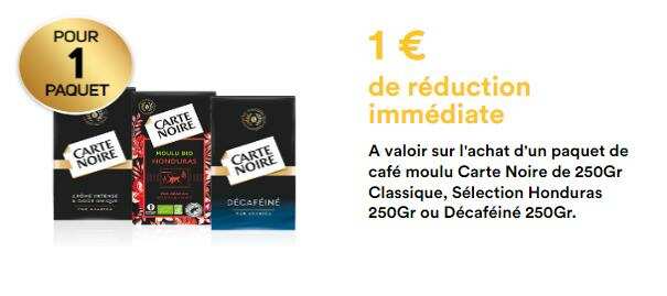 CARTE NOIRE : 0.95 € de réduction jusqu'au 31/12/2022 (Bon  de réduction à imprimer sur Carte Noire)CARTE NOIRE : 0.95 € de réduction  jusqu'au 31/12/2022 (Bon de réduction à imprimer