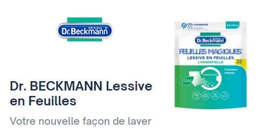 Lessive en Feuilles Dr. Beckmann chez Carrefour