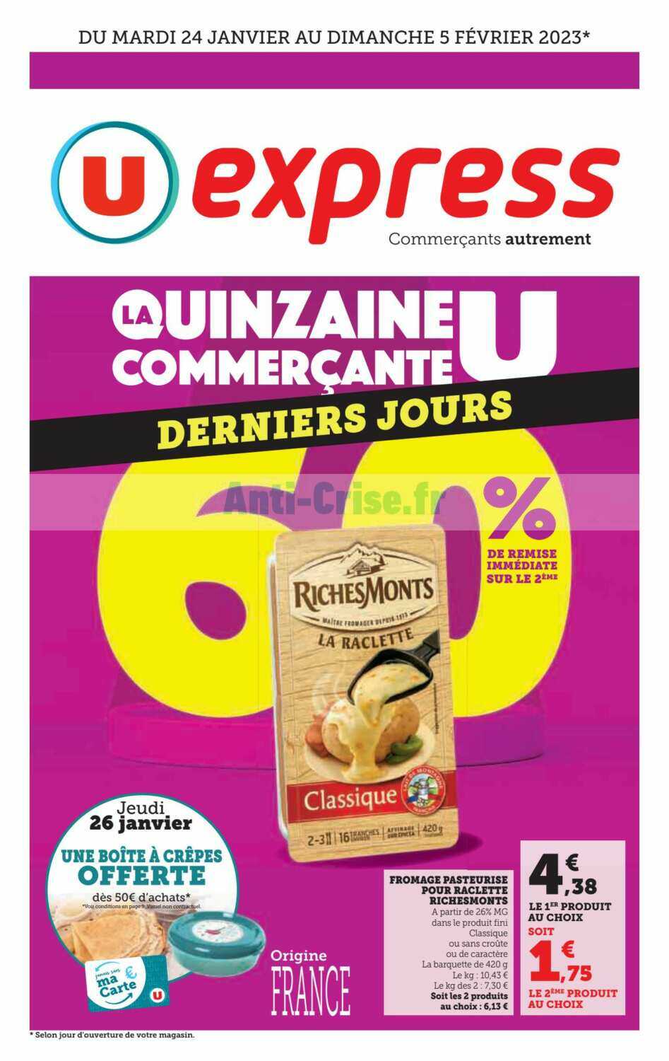 Anti crise.fr Catalogue U Express du 24 janvier au 05 f vrier