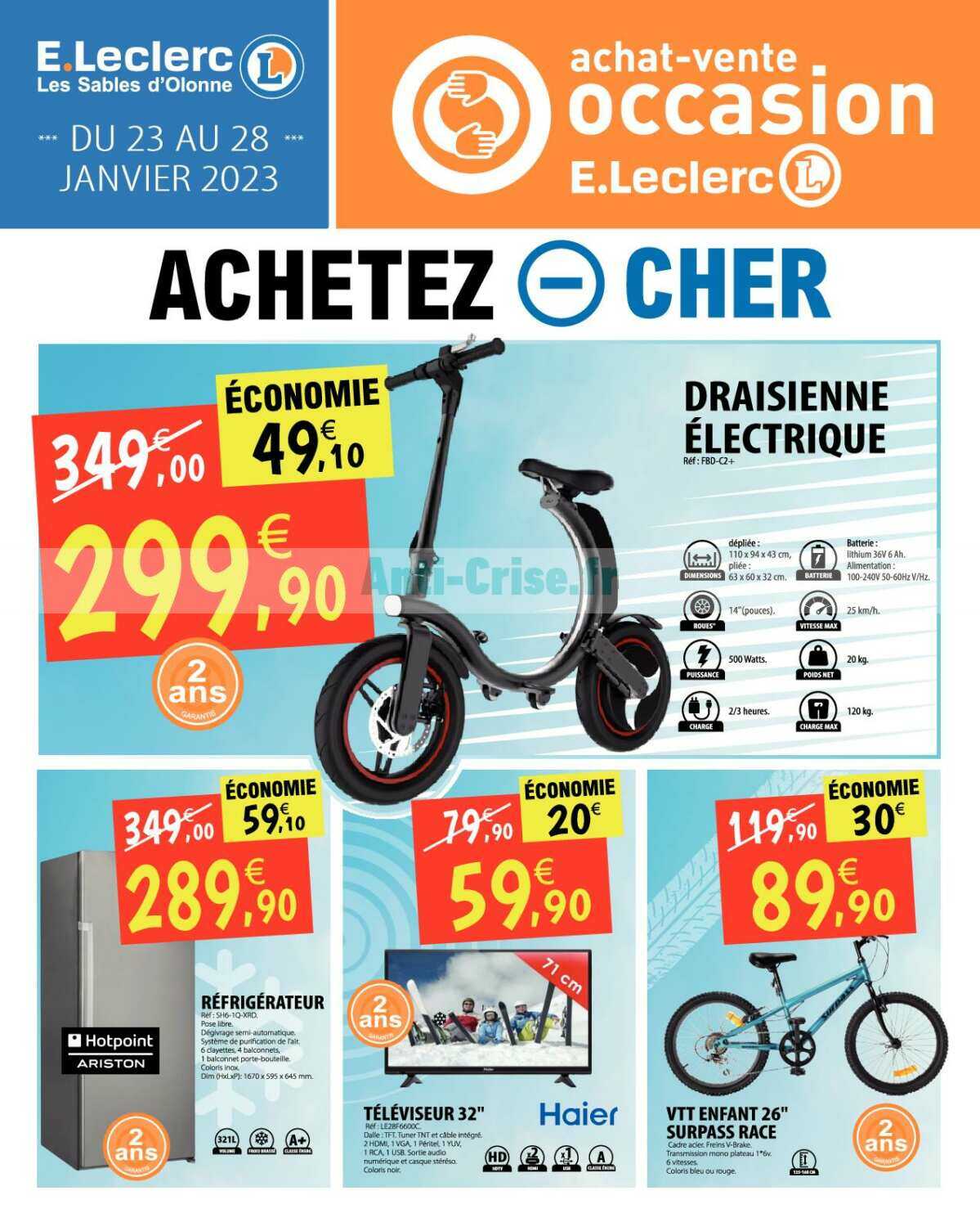 Anti crise Catalogue Leclerc Local du 23 au 28 janvier 2023