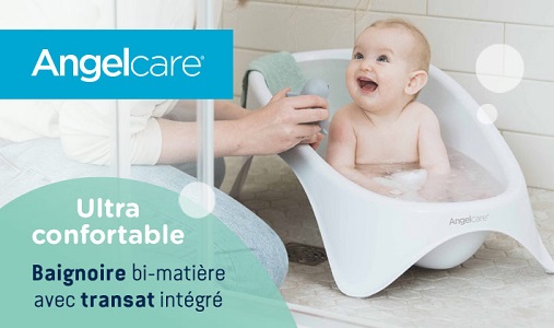Transat de bain Angelcare Bleu - Produits bébés