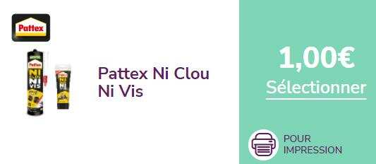 Pattex : 1 € de réduction jusqu'au 31/12/2023 (Bon de  réduction à imprimer sur La Belle Adresse)Pattex : 1 € de réduction  jusqu'au 31/12/2023 (Bon de réduction à imprimer sur