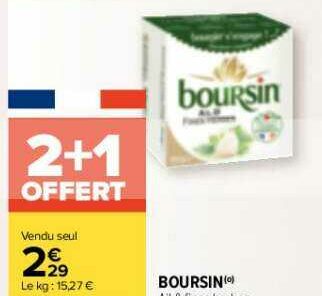 Anti Crise Fr Fromage Tartiner Boursin Chez Carrefour Market