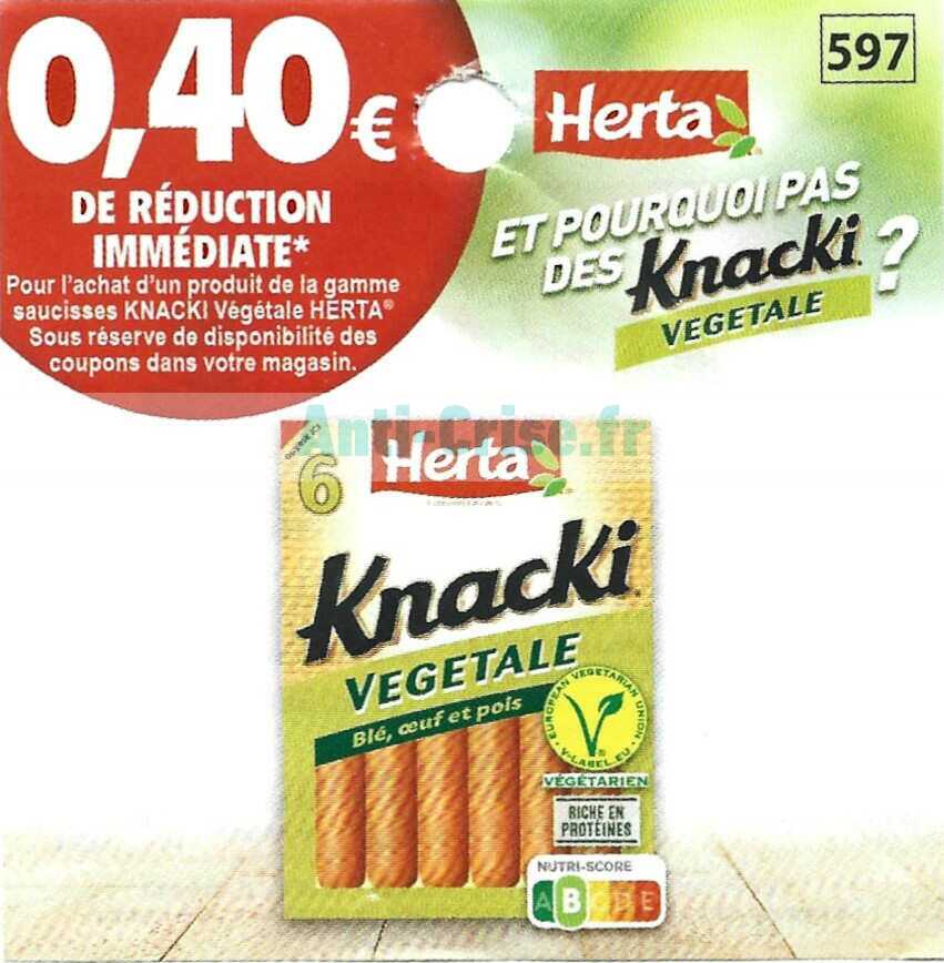 HERTA Knacki Saucisses végétales