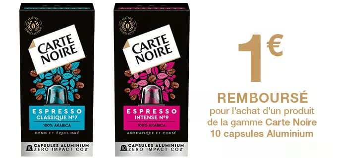 Dosettes de café corsé Carte Noire - Intermarché