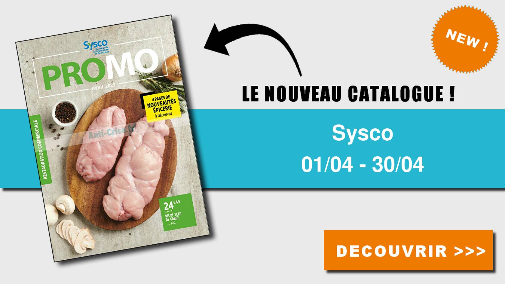 Anticrise.fr Catalogue Sysco du 01 au 30 avril 2023SYSCO le