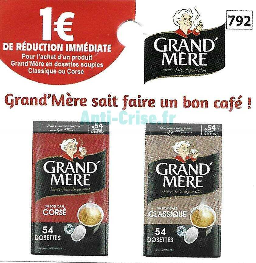 GRAND'MERE Dosettes de café classique compatibles Senseo 54