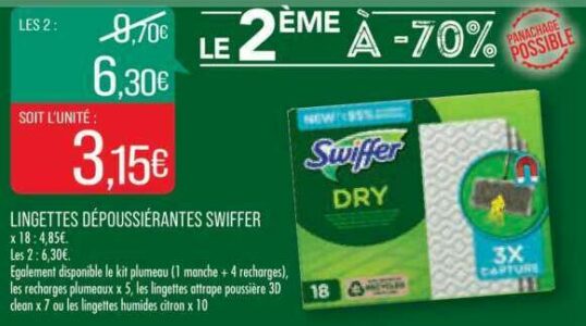 Swiffer - Lingettes sèches - Supermarchés Match