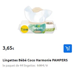 Shopmium  Lingettes Pampers® Harmonie
