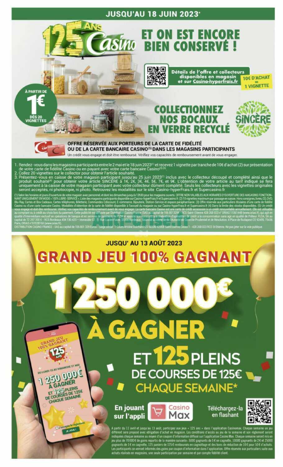 Catalogue Géant Casino du 05 au 18 juin 2023GéANT