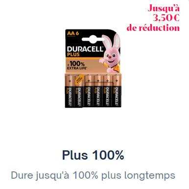 Shopmium  Piles Duracell Plus 100%