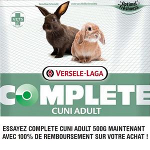 Versele-Laga Aliment complet pour lapin adulte 500 gr Offre exclusive
