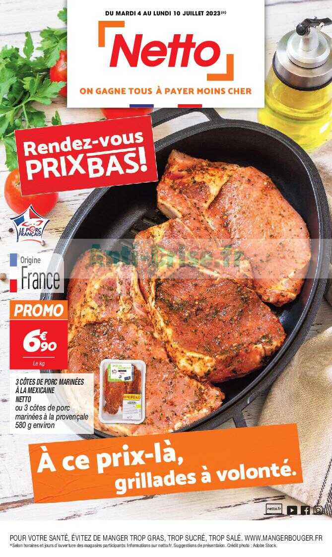 Anti-crise.fr | Catalogue Netto du 04 au 10 juillet 2023NETTO : le