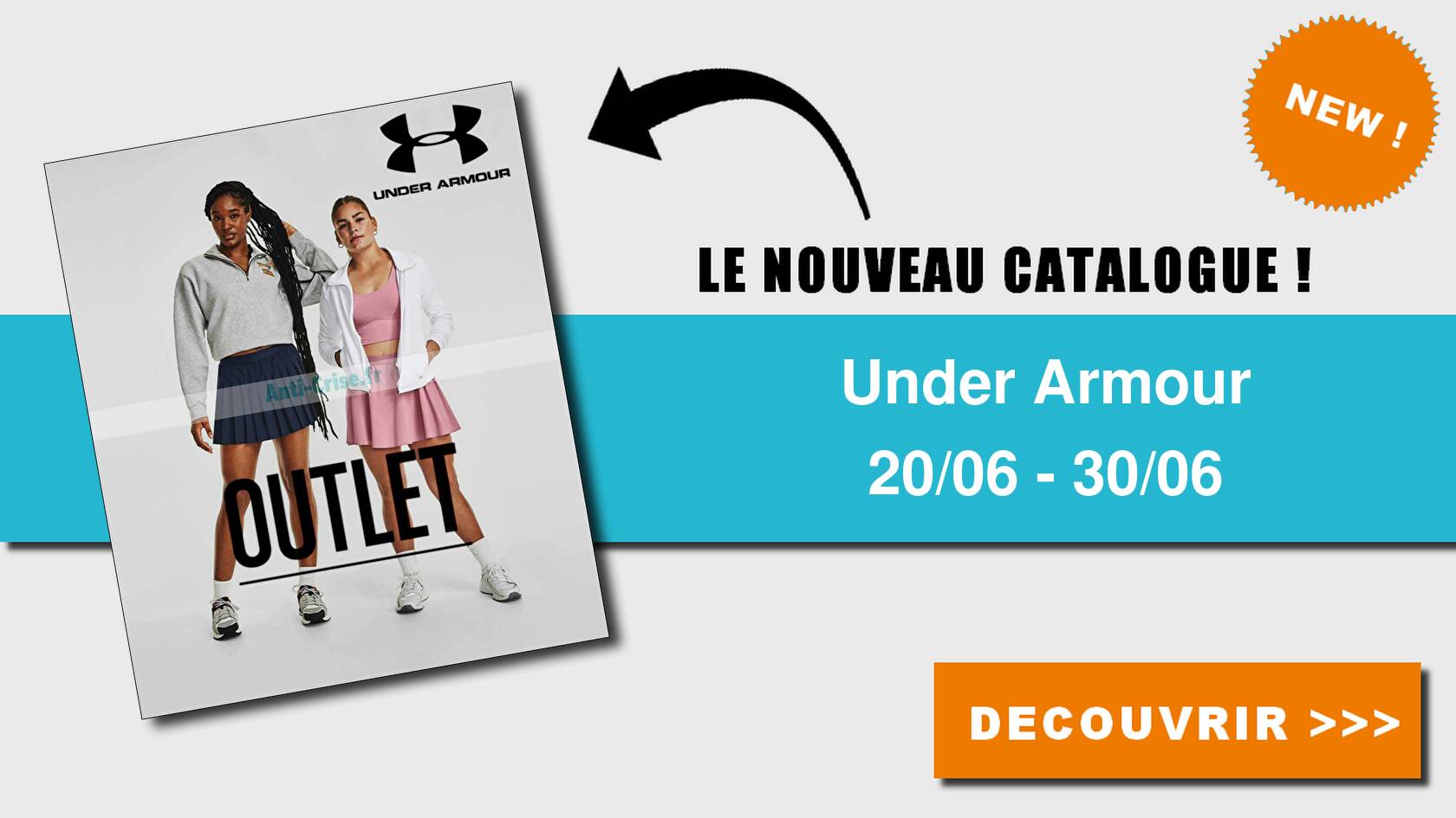 Anticrise.fr Catalogue Under Armour du 20 au 30 juin 2023UNDER