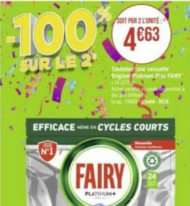 Tablettes pour Lave-vaisselle Fairy Platinum (75 Unités)