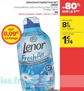 Promo Adoucissant concentré (d) LENOR chez Carrefour