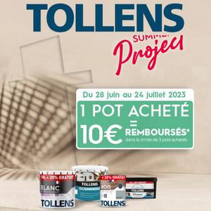 Promo Peinture blanche glycero satin 10 l chez Brico Dépôt