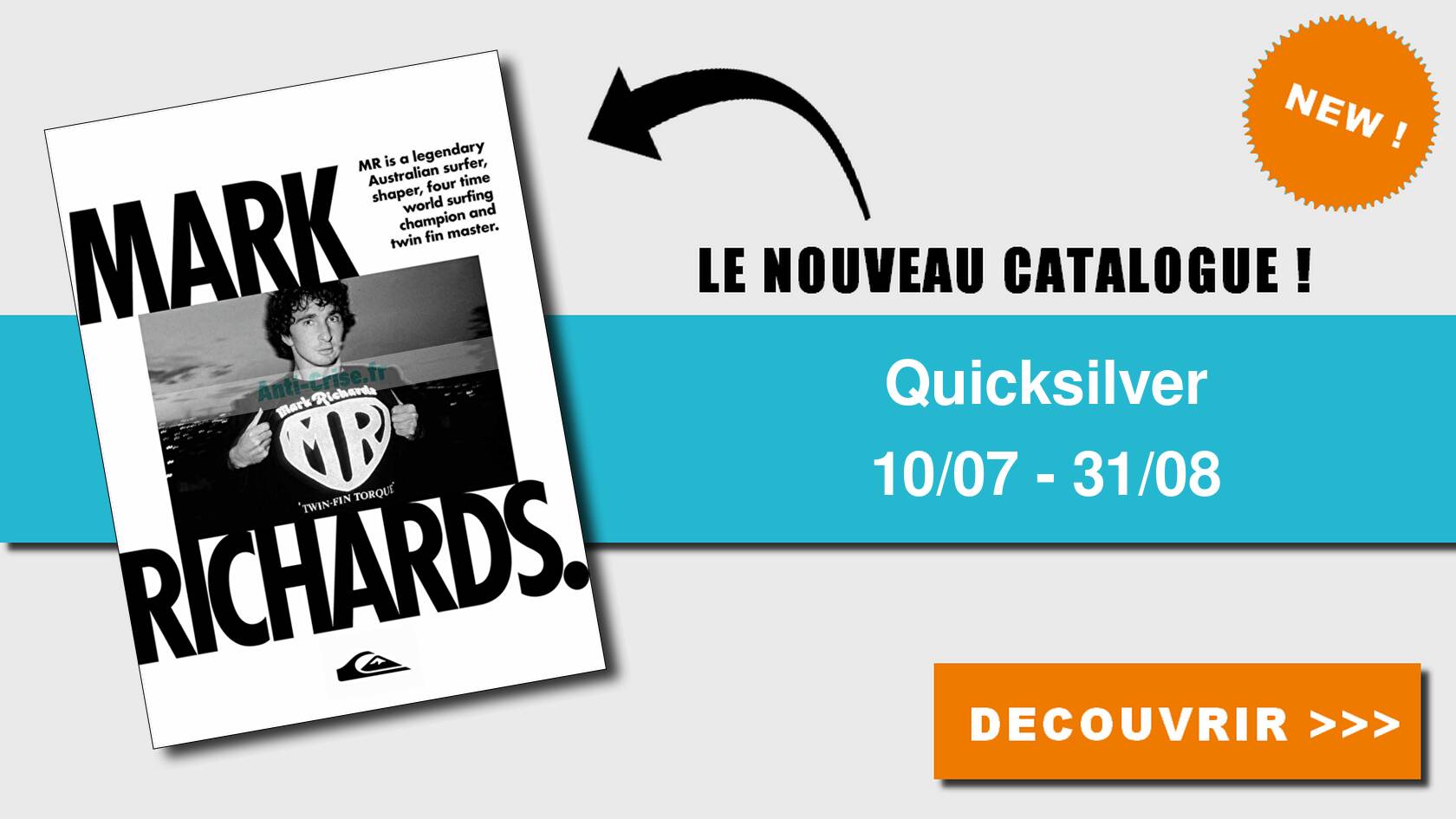 Anticrise.fr Catalogue Quicksilver du 10 juillet au 31 août